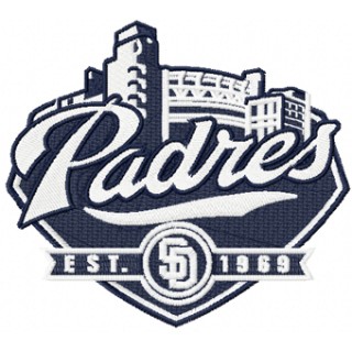 San Diego Padres baseball club embroidery design - Embroidery Design