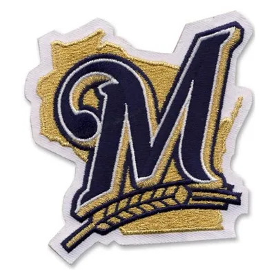Milwaukee Brewers patch logo embroidery design preview for stitching on caps, jackets, and more.
