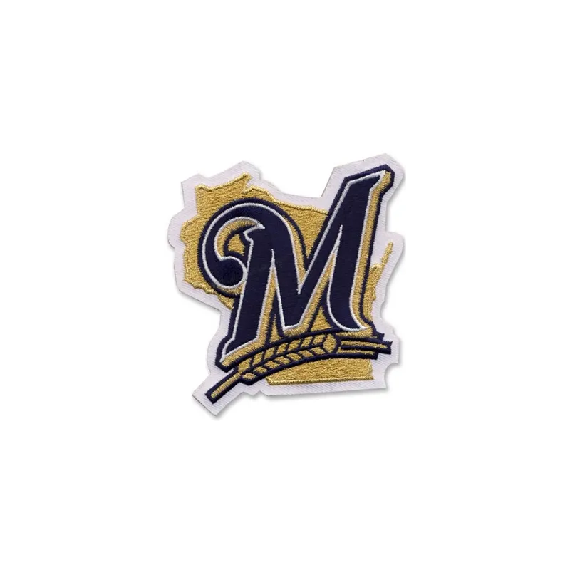 Milwaukee Brewers patch logo embroidery design preview for stitching on caps, jackets, and more.