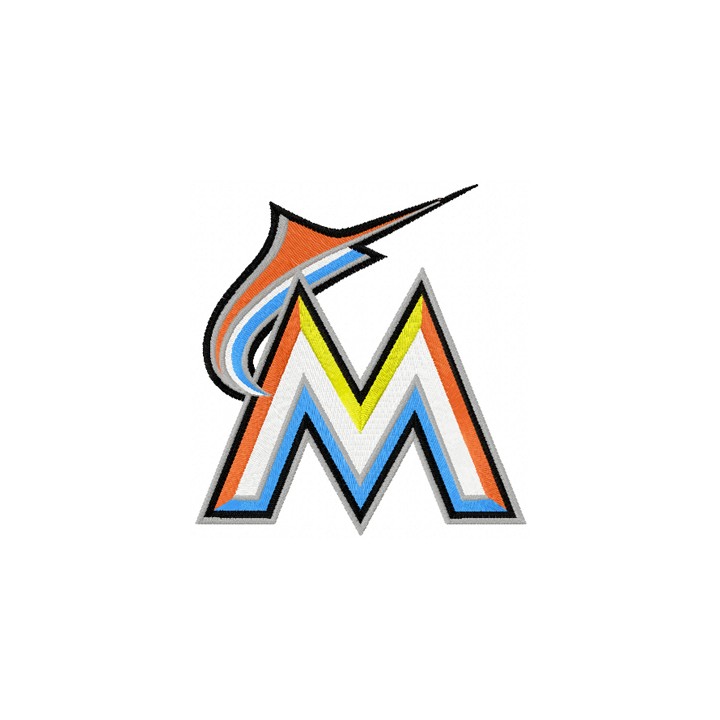 Miami Marlins Logo embroidery design - Embroidery Design