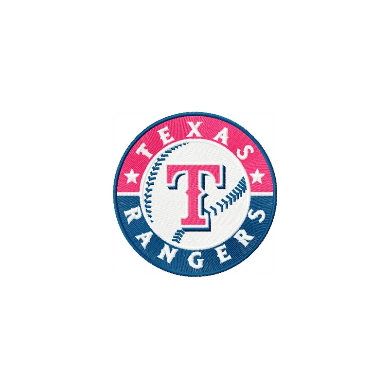 Embroidery design of the Texas Rangers logo, ideal for stitching on caps and apparel.