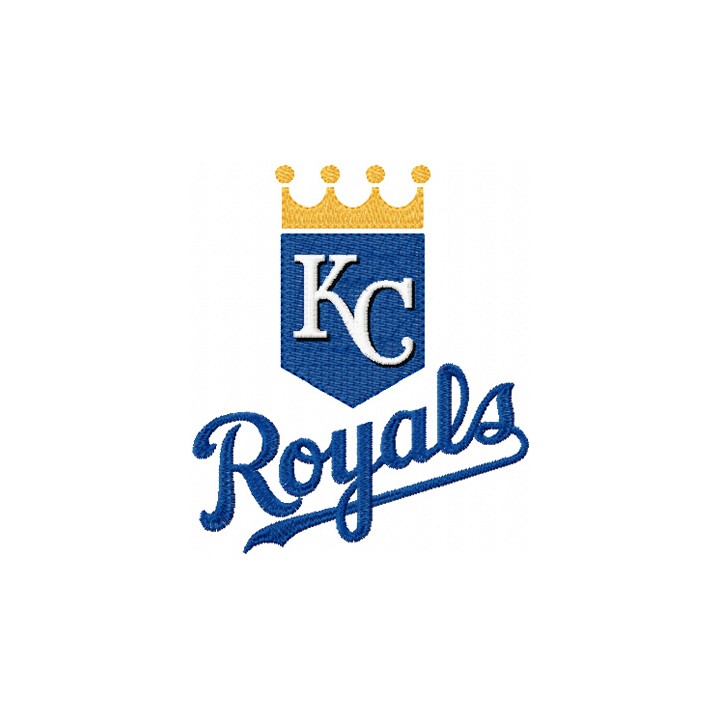 Kansas City Royals logo embroidery design - Embroidery Design