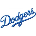 Los Angeles Dodgers Script Logo embroidery design for stitching on apparel and accessories like caps and hoodies.