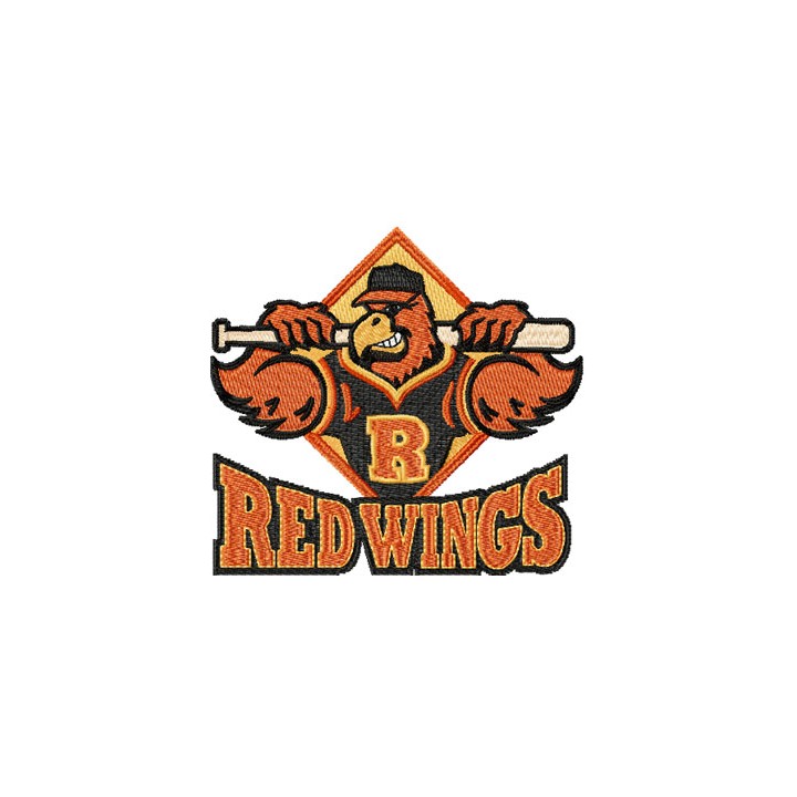 Rochester Red Wings Logo embroidery design - Embroidery Design
