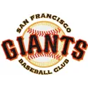 San Francisco Giants logo embroidery design featuring the team's iconic emblem for stitching on apparel and accessories.
