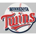 Minnesota Twins logo embroidery design featuring the iconic team emblem, perfect for sports enthusiasts.