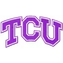 Texas Christian University embroidery design featuring the university logo, ideal for stitching on apparel and accessories.
