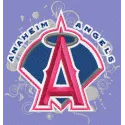 Los Angeles Angels of Anaheim modern logo embroidery design for baseball enthusiasts, perfect for caps and apparel.