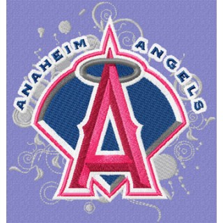 Los Angeles Angels of Anaheim modern logo embroidery design - Embroidery Design