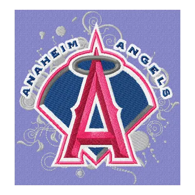 Los Angeles Angels of Anaheim modern logo embroidery design for baseball enthusiasts, perfect for caps and apparel.