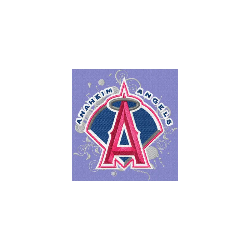 Los Angeles Angels of Anaheim modern logo embroidery design for baseball enthusiasts, perfect for caps and apparel.