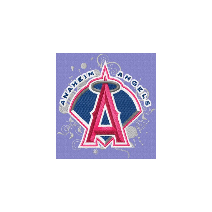 Los Angeles Angels of Anaheim modern logo embroidery design - Embroidery Design