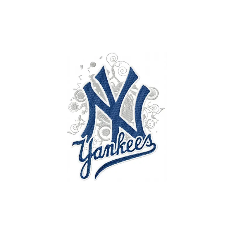 Embroidery design of the modern New York Yankees logo, ideal for stitching on caps and apparel.