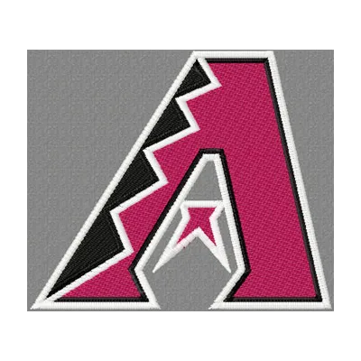 Arizona Diamondbacks logo embroidery design preview showcasing intricate stitching patterns for sports enthusiasts.