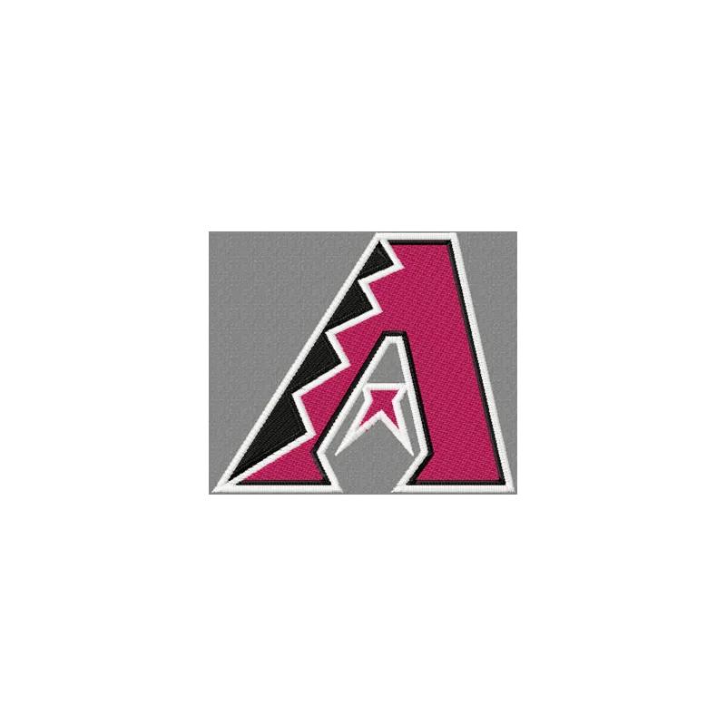 Arizona Diamondbacks logo embroidery design preview showcasing intricate stitching patterns for sports enthusiasts.
