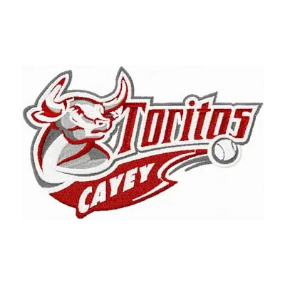 Preview of the Toritos Cayey logo embroidery design featuring a vibrant baseball-themed stitched motif.