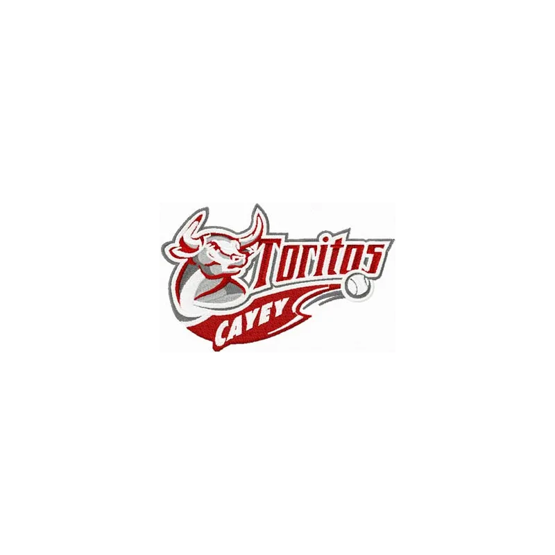 Preview of the Toritos Cayey logo embroidery design featuring a vibrant baseball-themed stitched motif.