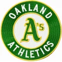 Oakland Athletics Logo embroidery design showcasing the team's emblem, ideal for baseball-themed projects.
