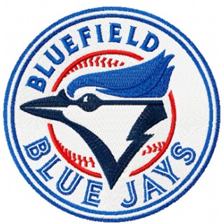 Bluefield Blue Jay Logo embroidery design - Embroidery Design