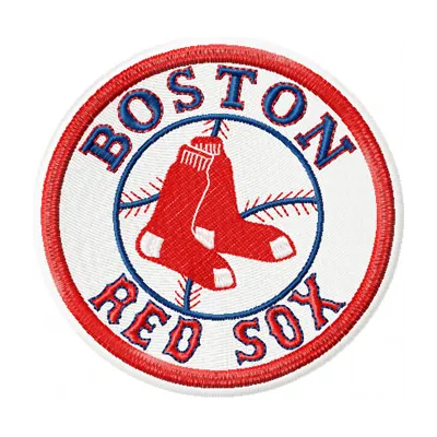 Boston Red Sox logo embroidery design showcasing the iconic baseball team's emblem for creative stitching projects.