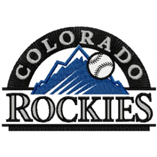 Colorado Rockies logo embroidery design - Embroidery Design