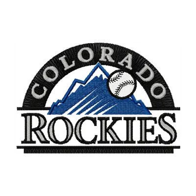 Embroidery design featuring the Colorado Rockies logo, ideal for stitching on caps and jackets.