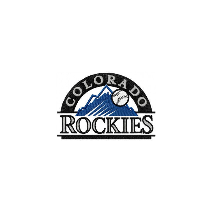 Colorado Rockies logo embroidery design - Embroidery Design