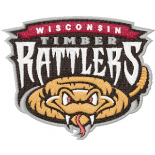 Wisconsin Timber Rattlers logo embroidery design - Embroidery Design