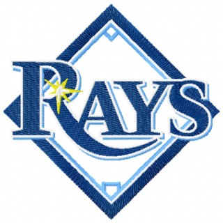 Tampa Bay Rays Logo embroidery design