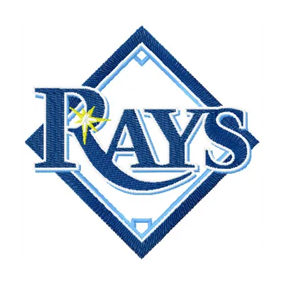 Tampa Bay Rays Logo embroidery design