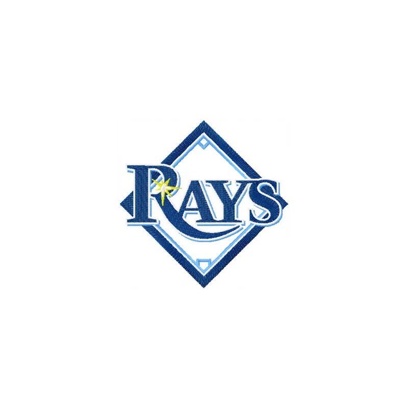 Tampa Bay Rays Logo embroidery design