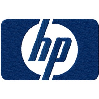 HP Hewlett Packard logo embroidery design - Embroidery Design