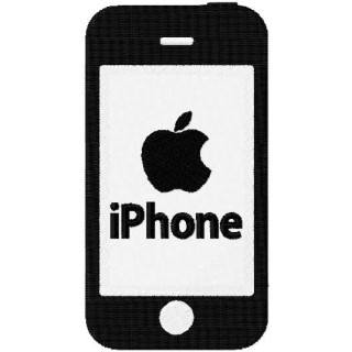 Apple iPhone embroidery design - Embroidery Design