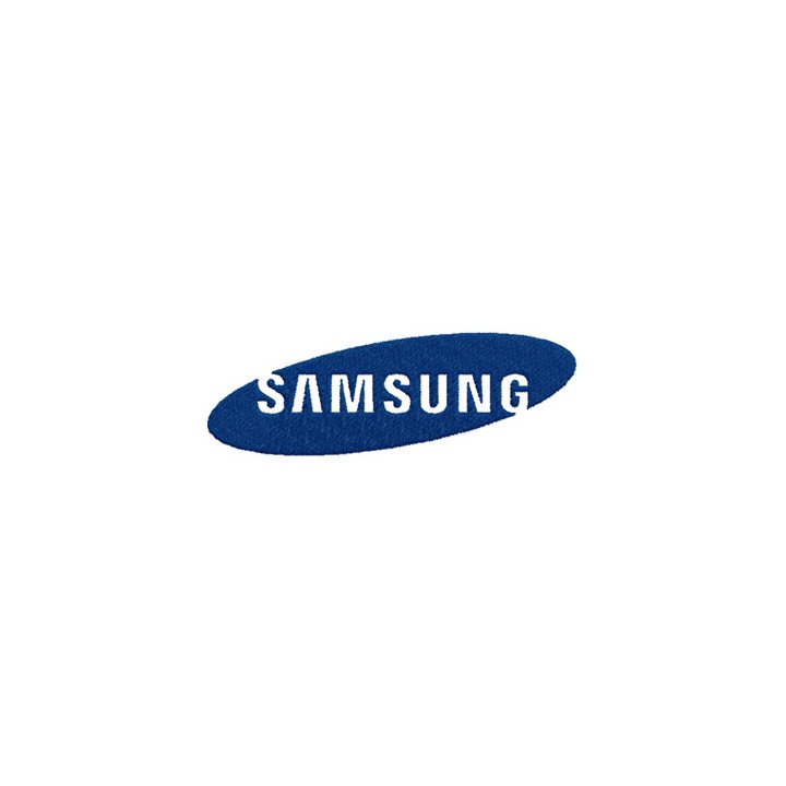 Samsung one color logo embroidery design - Embroidery Design