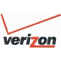 Verizon logo embroidery design showcasing intricate stitching patterns for electronics manufacturers.