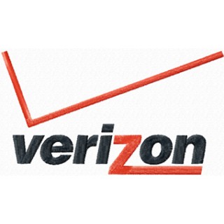 Verizon logo embroidery design - Embroidery Design