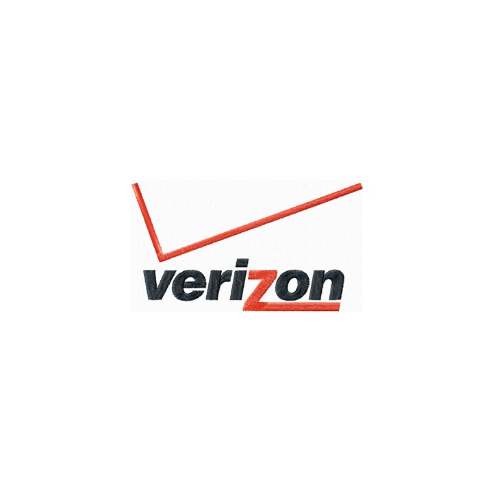 Verizon logo embroidery design - Embroidery Design
