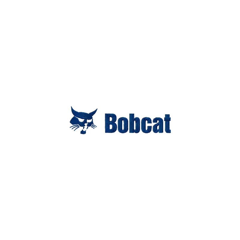 Bobcat logo embroidery design showcased on a cap, perfect for automotive and moto enthusiasts.