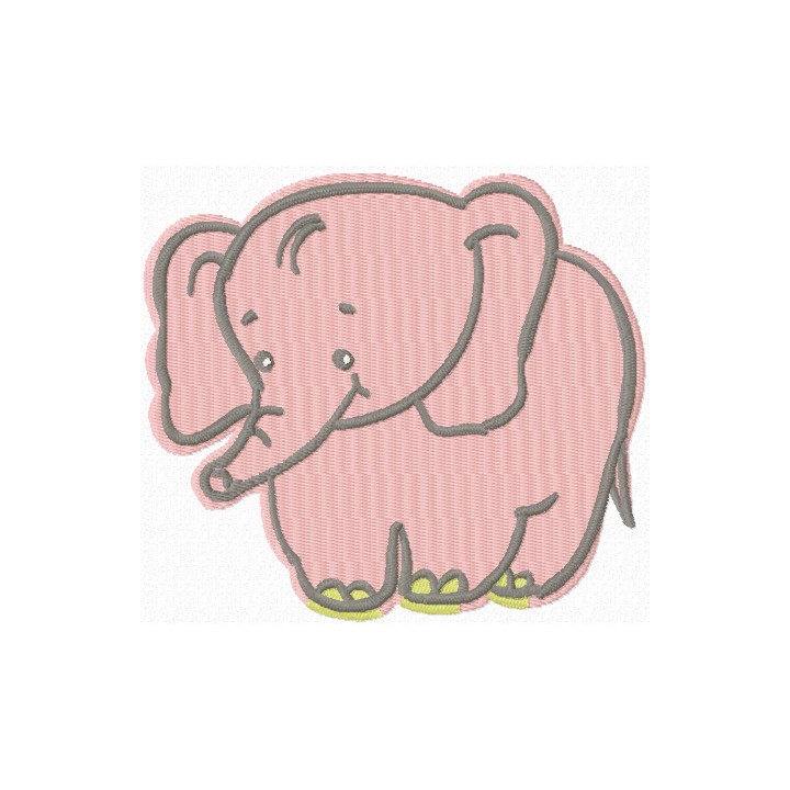 Baby Elephant embroidery design - Embroidery Design