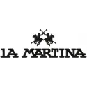 La Martina logo embroidery design showcased on a stylish garment, perfect for fashion and apparel enthusiasts.