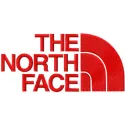 Embroidered North Face logo design for stitching on apparel like jackets and hoodies.