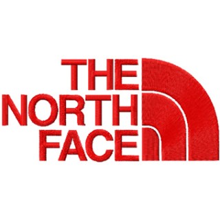 The North Face logo embroidery design - Embroidery Design