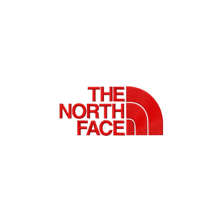 The North Face logo embroidery design - Embroidery Design