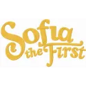 Sofia The First one color logo embroidery design preview, showcasing a charming stitched motif for various projects.
