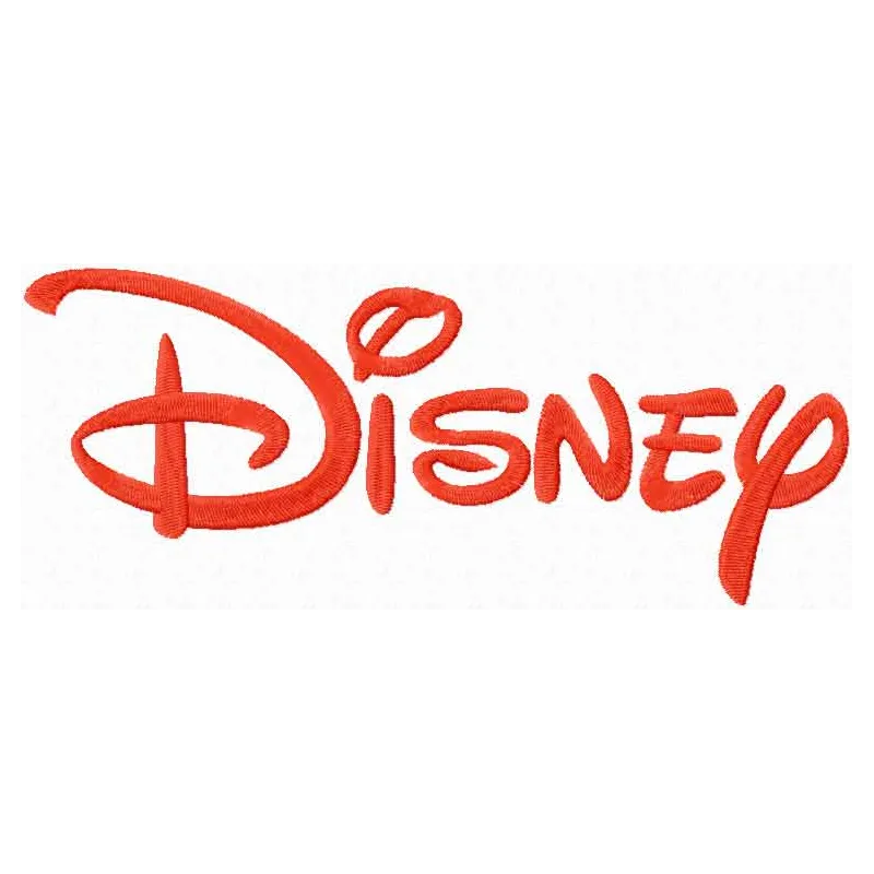 Preview of a Disney logo embroidery design, showcasing intricate stitching patterns for creative projects.