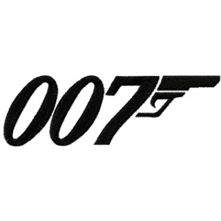 James Bond 007 logo embroidery design - Embroidery Design