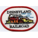 Embroidery design preview of Disneyland Railroad patches, showcasing vibrant motifs for creative stitching projects.