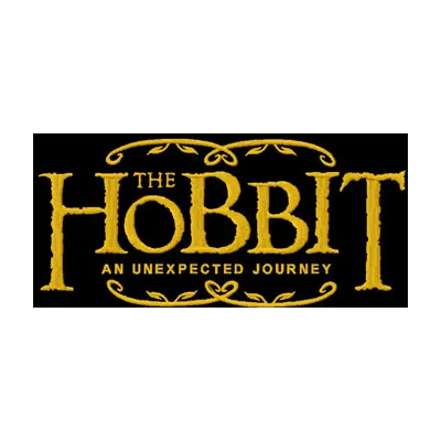 Embroidery design featuring the logo from Hobbit: An Unexpected Journey, perfect for movie-themed projects.