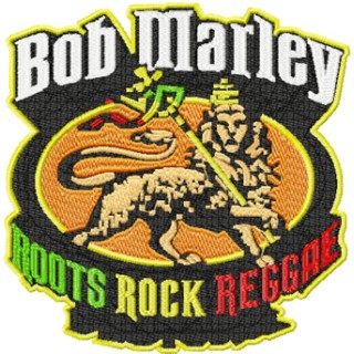 Bob Marley Logo embroidery design - Embroidery Design