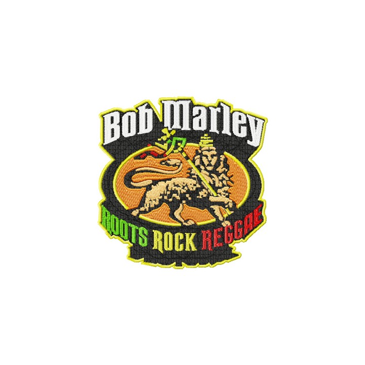 Bob Marley Logo embroidery design - Embroidery Design